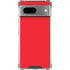 Red Google Pixel 7a Clear Case